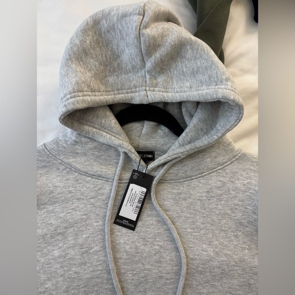 PLT Ash gray cropped sweatshirt - Picture 2 of 4